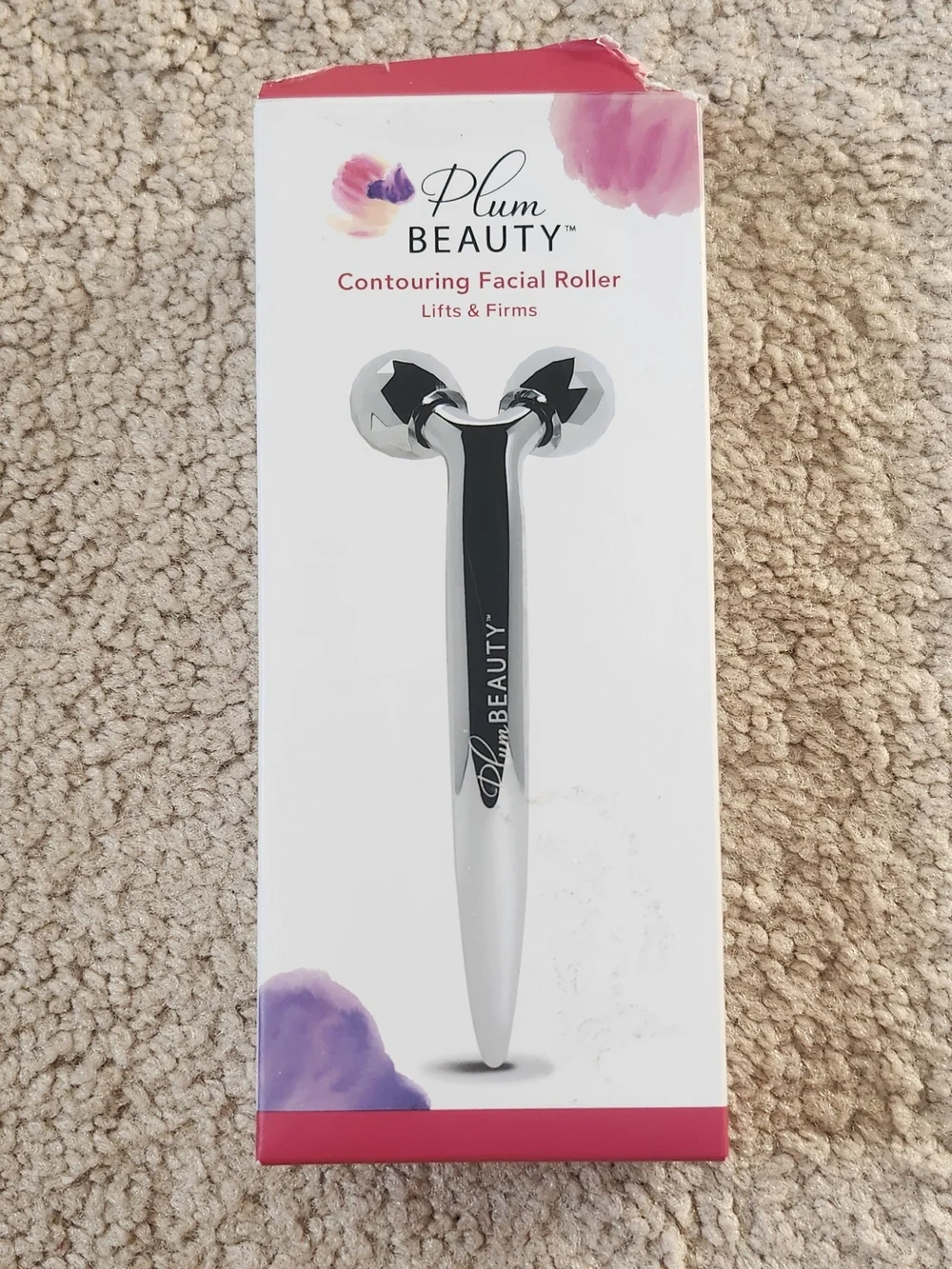 Open Box Plum Beauty Contour Facial Roller